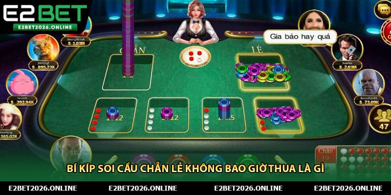 Bí kíp soi cầu chẵn lẻ không bao giờ thua là gì